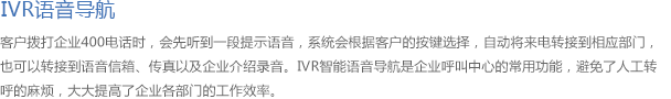 IVR语音导航